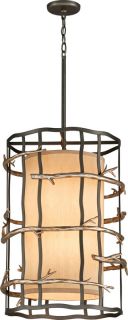 Troy Lighting F2884 Graphite And Silver Leaf Pendant Light