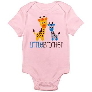  Little Brother Giraffe Newborn Baby Bodysuit