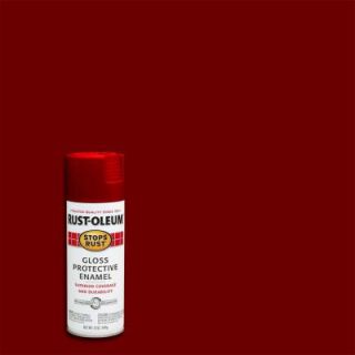 Rust Oleum Stops Rust 12 oz. Protective Enamel Gloss Sunrise Red Spray Paint (Case of 6) 7762830