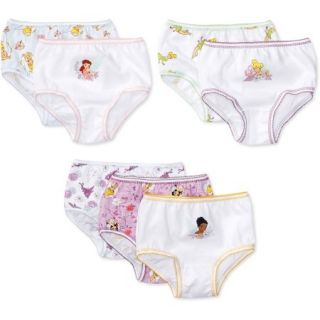 Disney Toddler Girl Tinker Bell Underwear, 7 Pack