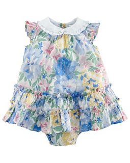Ralph Lauren Childrenswear Infant Girls' Floral Ruffle Dress   Sizes 3 9 Months