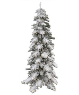 Vickerman Flocked Vail Pine Pre lit Christmas Tree   Christmas Trees