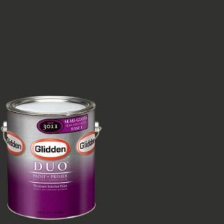 Glidden Team Colors 1 gal. #NFL 168C NFL Atlanta Falcons Black Semi Gloss Interior Paint and Primer NFL 168C SG 01