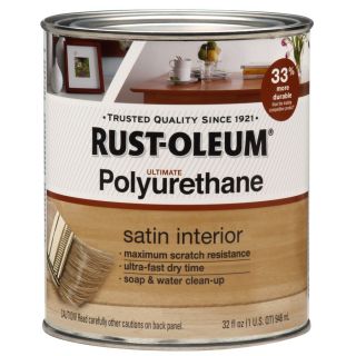 Rust Oleum Satin Water Based 32 fl oz Polyurethane
