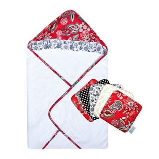 Trend Lab Waverly Charismatic Hooded Towel and 5 Infant Gifts