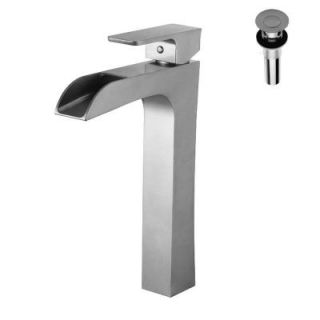 Yosemite Home Decor Single Hole 1 Handle Bathroom Faucet in Brushed Nickel with Pop Up Drain YPH2498VF BNWD