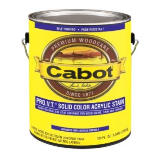 Cabot 1 Gal Ultra White Solid Color Acrylic Siding Stain (01 0812)   Exterior Stain & Sealer