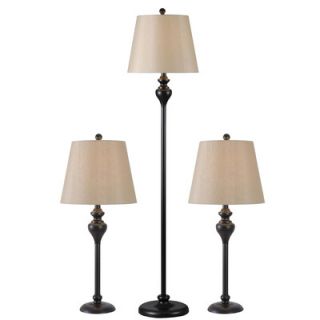 Stein World Burleigh 3 Piece Table Lamp Set with Empire Shade