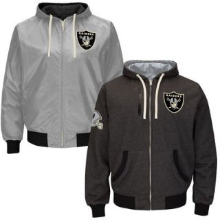 raiders reversible hoodie