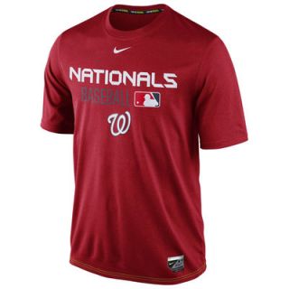 Washington Nationals Nike Legend Team Issue Performance T Shirt   Red