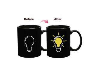 Heat Colour Change Mug Cup (Light Bulb)
