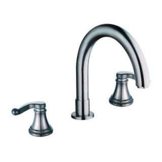 Yosemite Home Decor 2 Handle Deck Mount Roman Tub Faucet in Brushed Nickel YP28RT BN